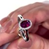 Platinum Ruby & Diamond Engagement Ring | Macintyres of Edinburgh