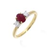 18ct Gold Ruby & Diamond Ring - R 0.80 D 0.26