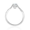 Platinum Fancy Diamond Solitaire Ring  E/VS2