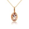 9ct Rose Gold Morganite Pendant