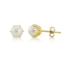 9ct Gold 6mm Cultured Pearl Stud Earrings - Save £95 off high street price