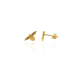 9ct Gold Bee Earring Studs - Macintyres of Edinburgh