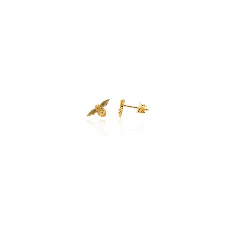 9ct Gold Bee Earring Studs - Macintyres of Edinburgh