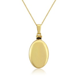 9ct Gold Oval Bottle/Urn Necklace - Macintyres of Edinburgh