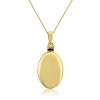 9ct Gold Oval Bottle/Urn Necklace - Macintyres of Edinburgh