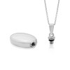 Sterling Silver Bottle Locket Pendant & Chain