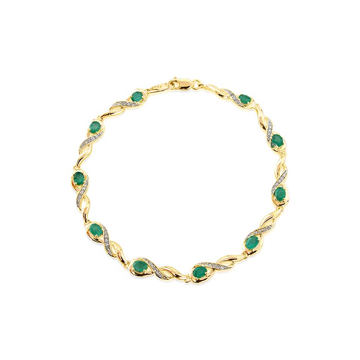 Gold Emerald City crystal bracelet | Roxanne Assoulin | MATCHES UK