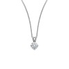 0.18ct Diamond Solitaire Pendant 18ct White Gold