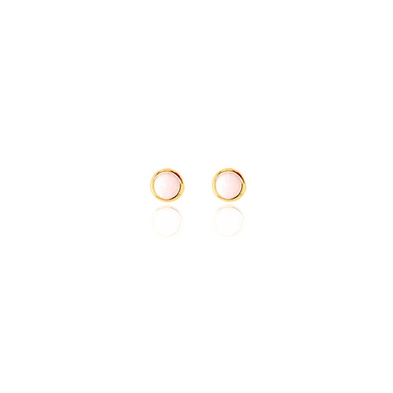 9ct Gold Mother of Pearl Stud Earrings - Macintyres of Edinburgh