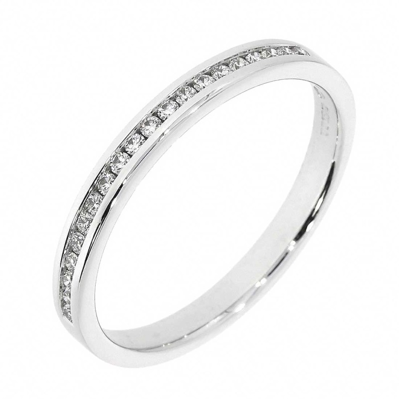 Platinum 0.14ct Channel Set Diamond Wedding Band - Macintyres of Edinburgh