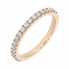 18ct Rose Gold 0.42ct Diamond Set Band - Macintyres of Edinburgh