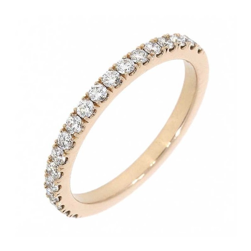 18ct Rose Gold 0.42ct Diamond Set Band - Macintyres of Edinburgh