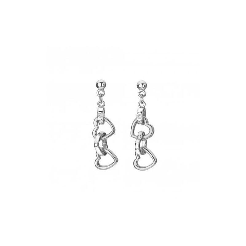 [Save 23% off RRP] Hot Diamonds Trio Triple Heart Earrings DE7102