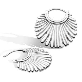 Save £27 off RRP - Kit Heath Essence Grande Fan Hoop Earrings 61154RP