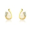 9ct Gold Opal & Diamond Stud Earrings - Macintyres of Edinburgh