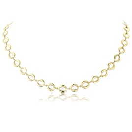 9ct Gold Elegant Oval Link Necklace - Macintyres of Edinburgh