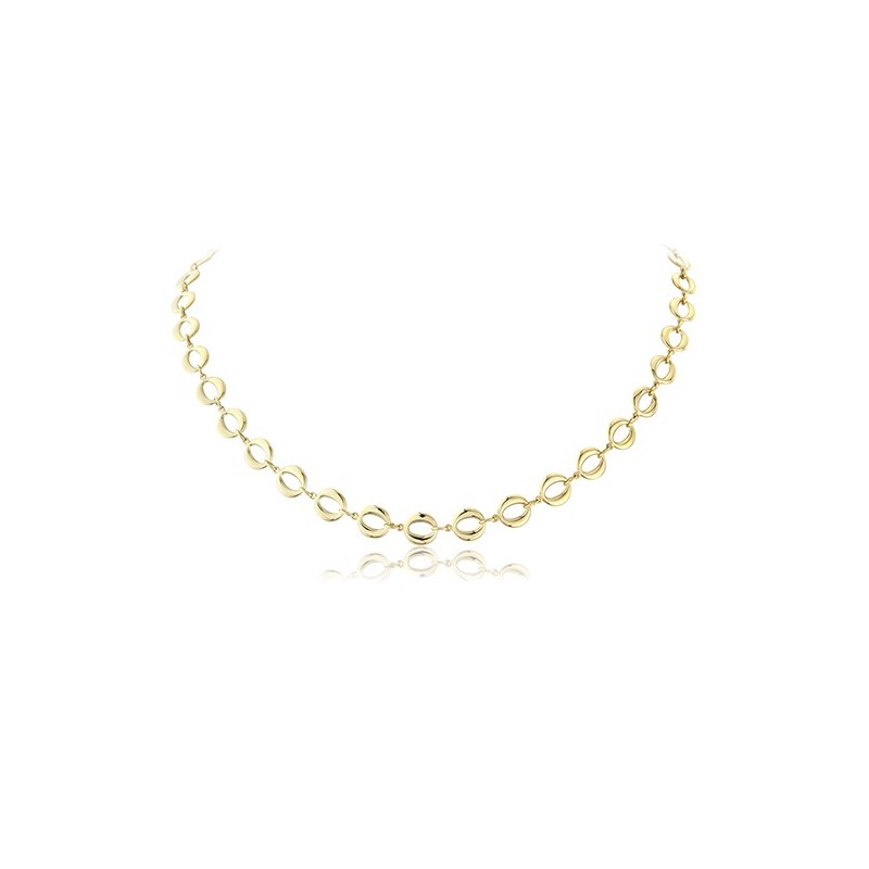 9ct Gold Elegant Oval Link Necklace - Macintyres of Edinburgh