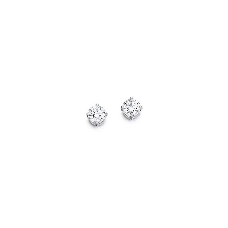 9ct White Gold Diamond Stud Earrings - 0.15ct