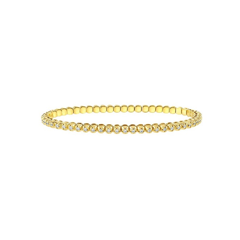 18ct Gold Expanding Diamond Tennis Bracelet - Macintyres of Edinburgh