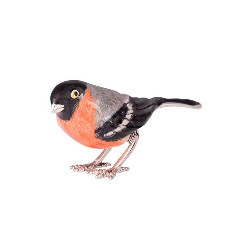 Saturno Silver & Enamel Bullfinch - Macintyres of Edinburgh