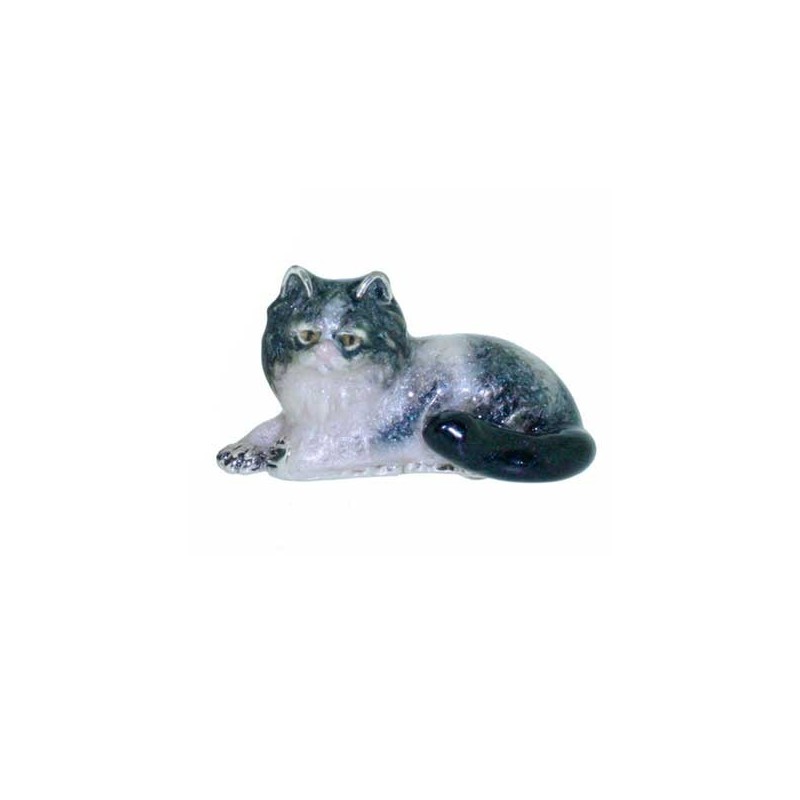 Saturno Silver Animals - Small Persian Cat - Macintyres of Edinburgh