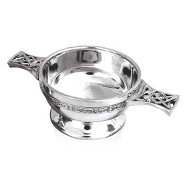 2.5-inch Pewter Scottish Quaich