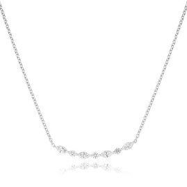 Marquise & Round Diamond Necklace - Macintyres of Edinburgh