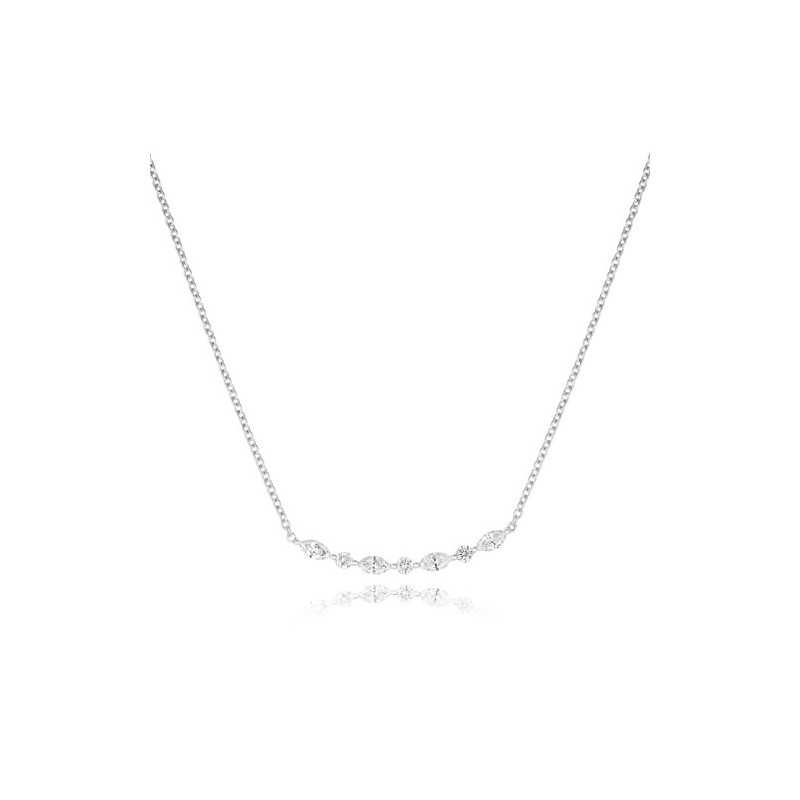 Marquise & Round Diamond Necklace - Macintyres of Edinburgh