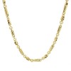 9ct Gold Long & Short Knotted Link Necklace