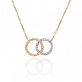 9ct Gold Interlocking Gold Circle Necklace - Macintyres of Edinburgh