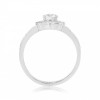 Vintage CZ Dress Ring in 9ct White Gold | Save 40% off High Street