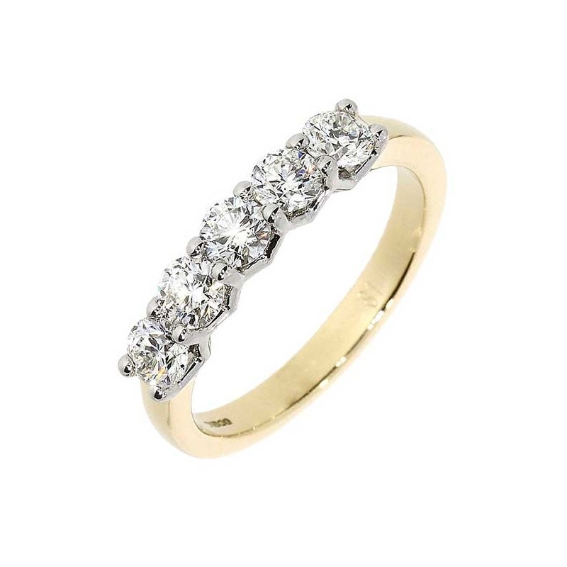 18ct Gold 5st Diamond Eternity Ring - Macintyres of Edinburgh