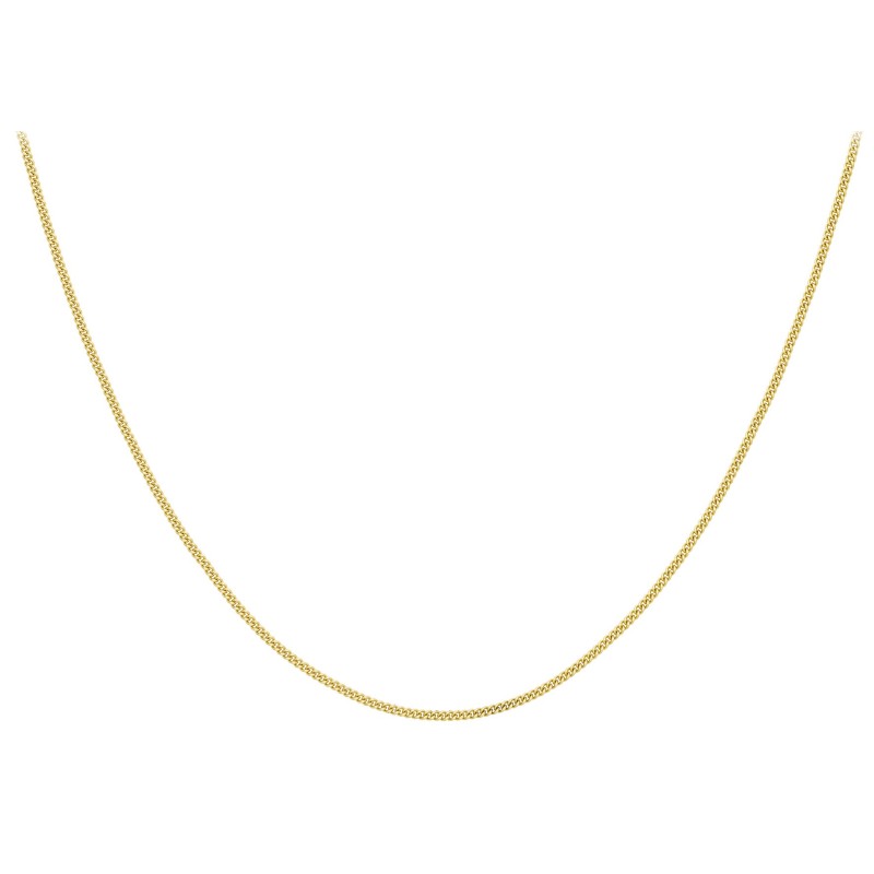 18ct Yellow Gold 16"Curb Chain