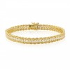 9ct Yellow Gold Stone Set CZ Bracelet - Macintyres of Edinburgh