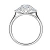 Platinum 3st Oval & Pear-shaped Diamond Ring - 0.90 + 0.21 F/VS2