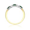 18ct Gold Diamond & Emerald Eternity Ring - Save 40% off High Street Price