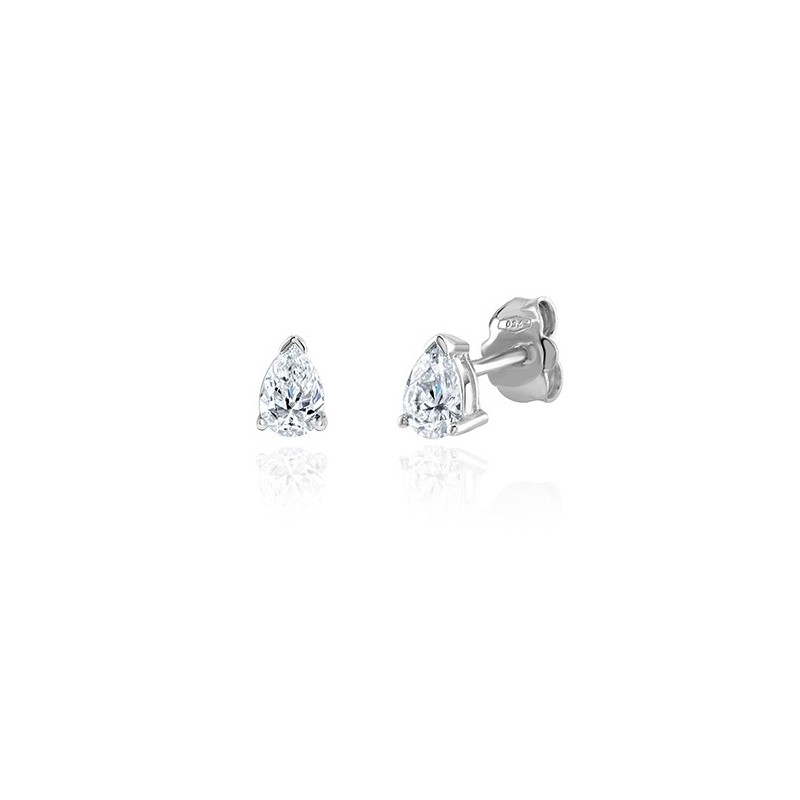 18ct 0.73ct Pear-shaped Diamond Earrings - Macintyres of Edinburgh