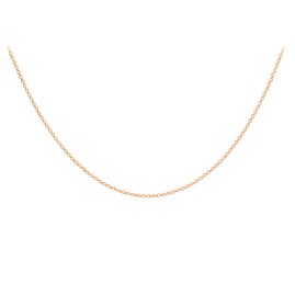 18ct Rose Gold 16"Belcher Chain