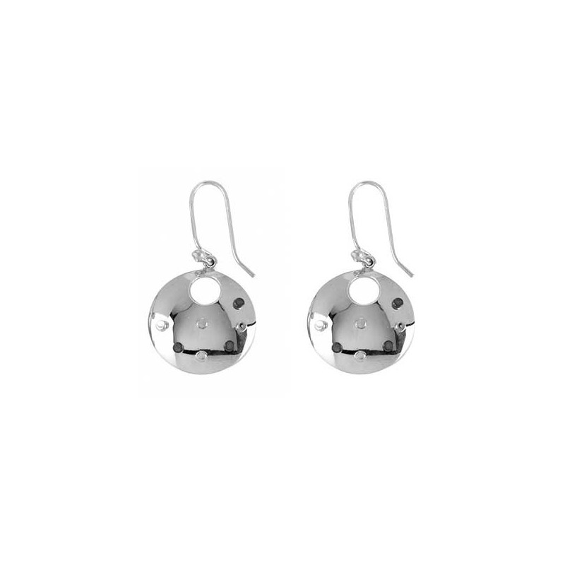 Tianguis Jackson Silver Studded Drop Earrings - Macintyres of Edinburgh