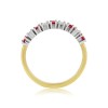 18ct Gold Ruby & Diamond Eternity Ring - R 0.57 D 0.38ct