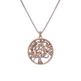 Hot Diamonds Nurture Circle White Topaz Rose Gold Plated Pendant