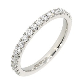 Platinum Diamond-set Band - D 0.44ct