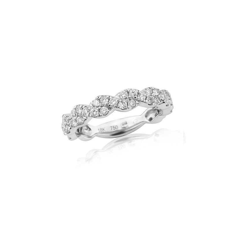 18ct White Gold Fancy Eternity Ring - 0.63cts