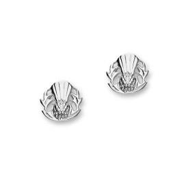 Ortak Sterling Silver Thistle Stud Earrings - E1221