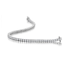 18ct White Gold 3.16ct Line Bracelet - Macintyres of Edinburgh