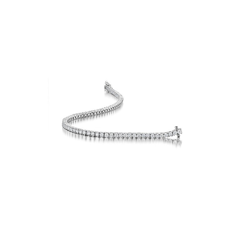 18ct White Gold 3.16ct Line Bracelet - Macintyres of Edinburgh