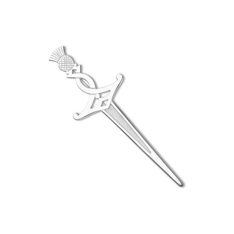 Ortak Silver Thistle Kilt Pin B145 - Save £40 off RRP