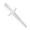 Ortak Silver Thistle Kilt Pin B145 - Save £40 off RRP