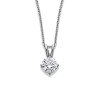 18ct White Gold Diamond Solitaire Pendant - 0.30cts H/SI1