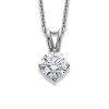 18ct White Gold Diamond Solitaire Pendant - 0.90cts G/SI1